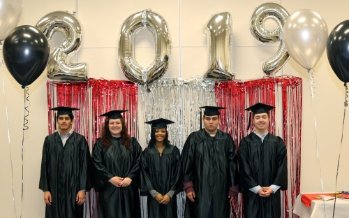 photo of middle college graduates