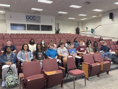 photo of students seated in Oliver Hall at DCC